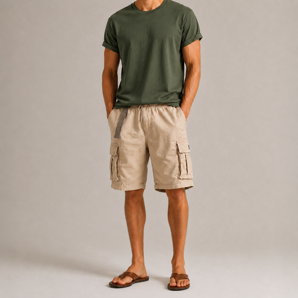 Ensemble Ostuni — t-shirt et short cargo