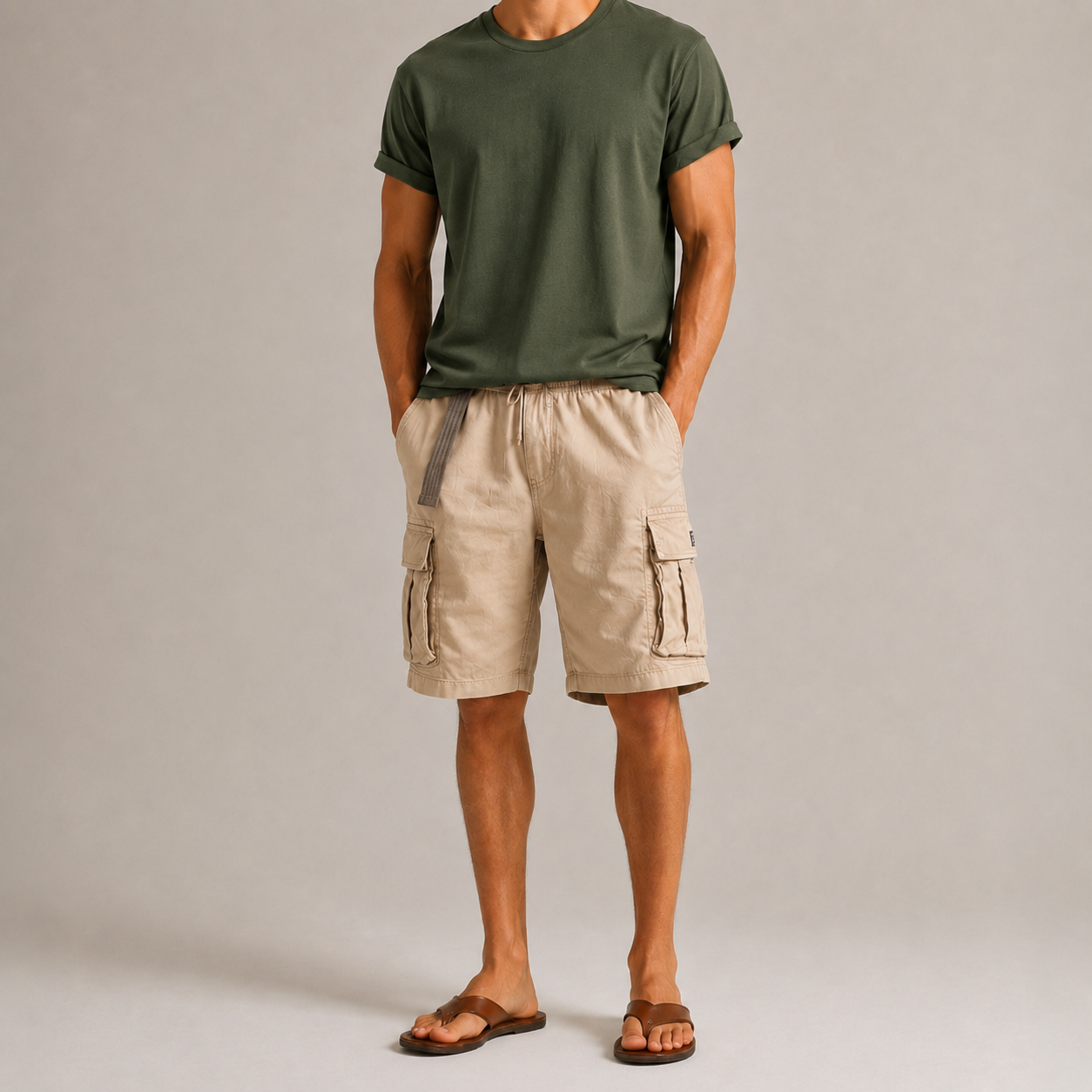 Ensemble Ostuni — t-shirt et short cargo