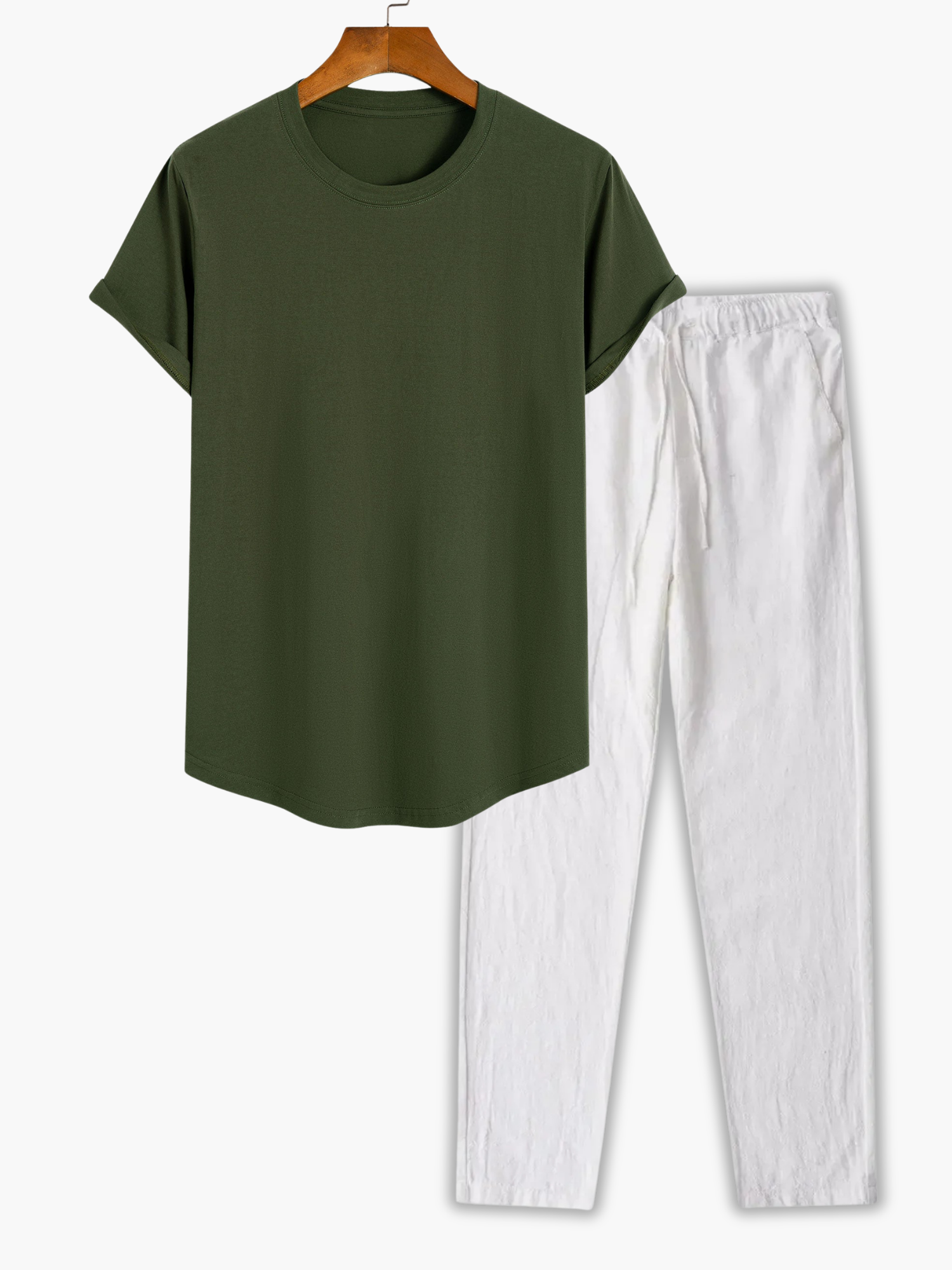 Ensemble T-shirt à col rond et pantalon - vue 3