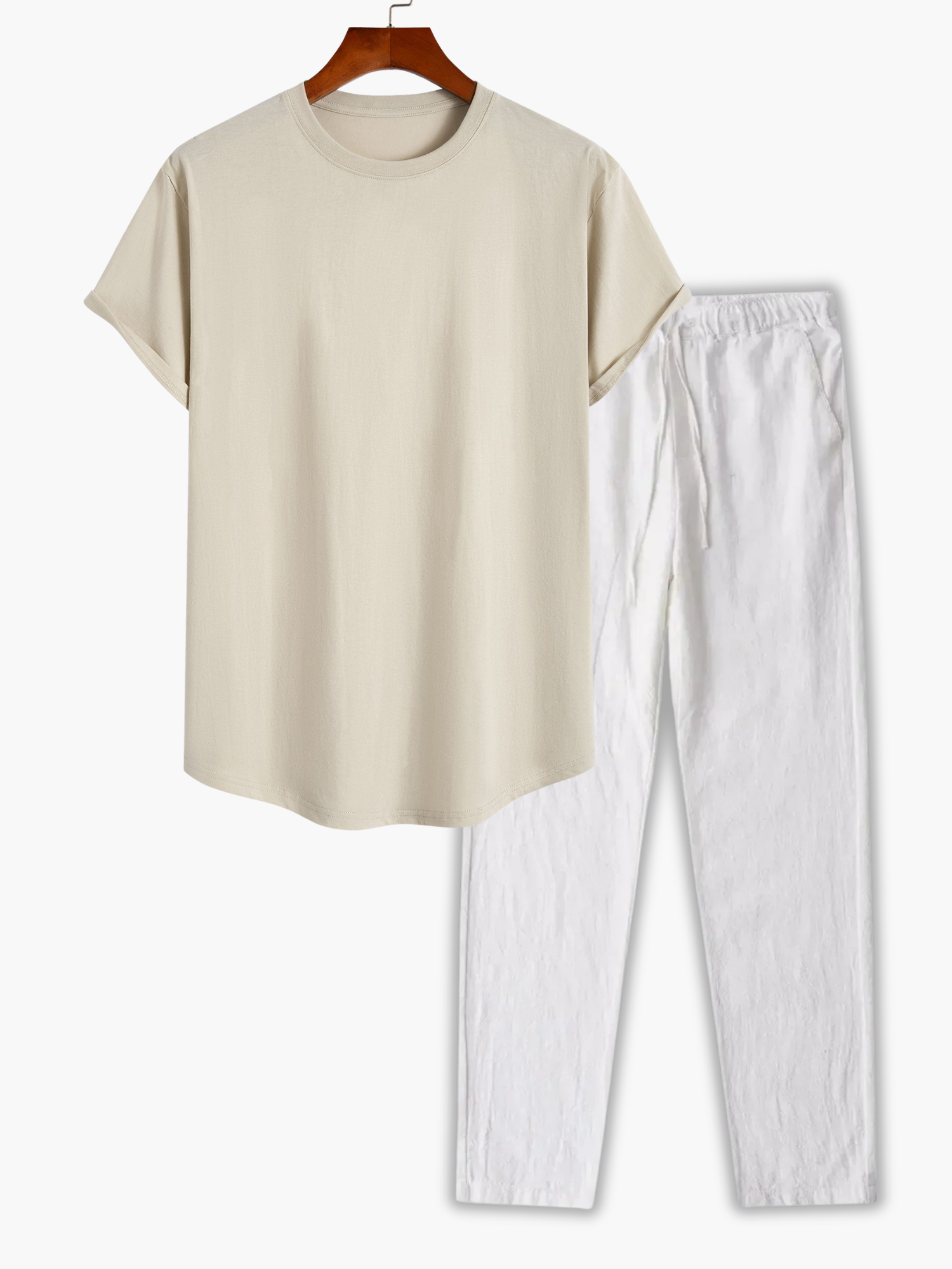 Ensemble T-shirt à col rond et pantalon - vue 2