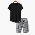 Ensemble T-shirt et Short Cargo Homme