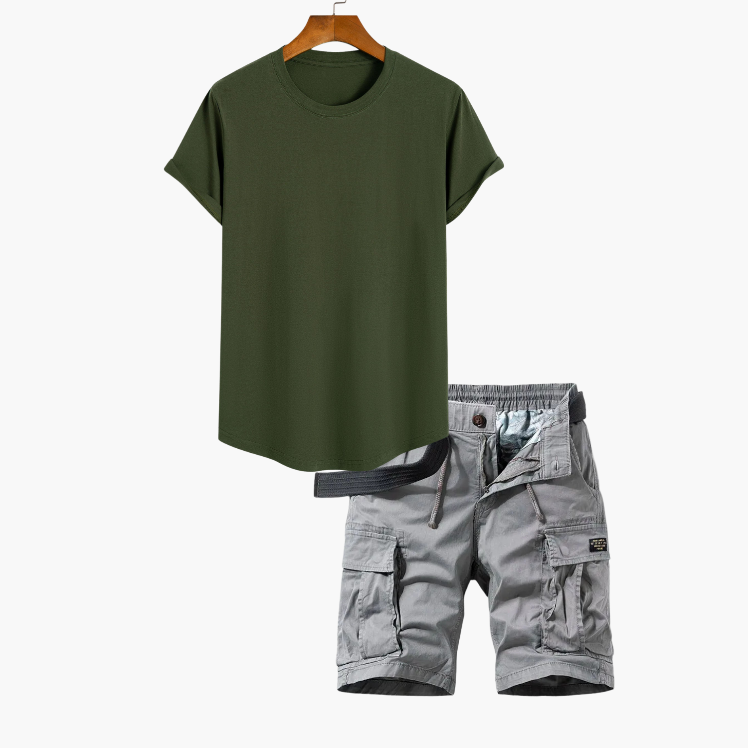 Ensemble T-shirt et Short Cargo Homme - vue 2