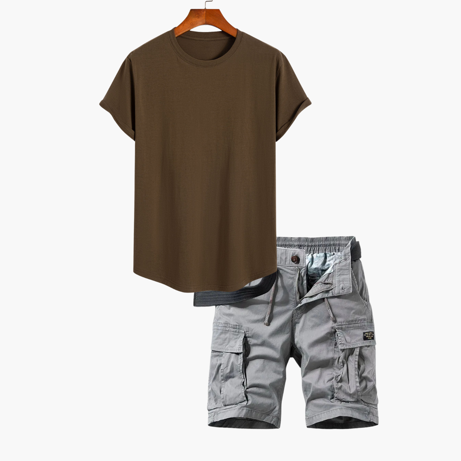 Ensemble T-shirt et Short Cargo Homme - vue 4