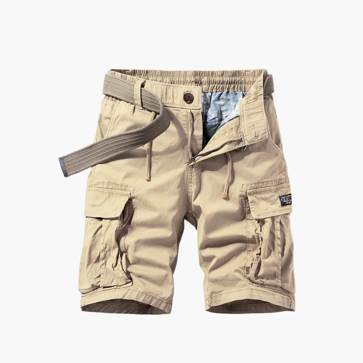 Ensemble T-shirt et shorts cargo pour hommes - vue 9