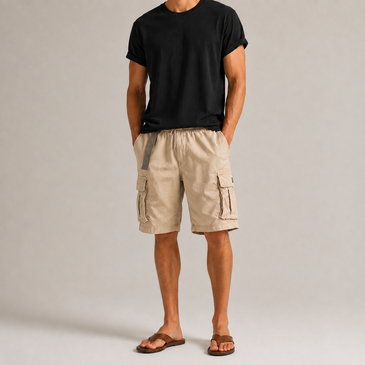 Ensemble Rimini — t-shirt et short cargo