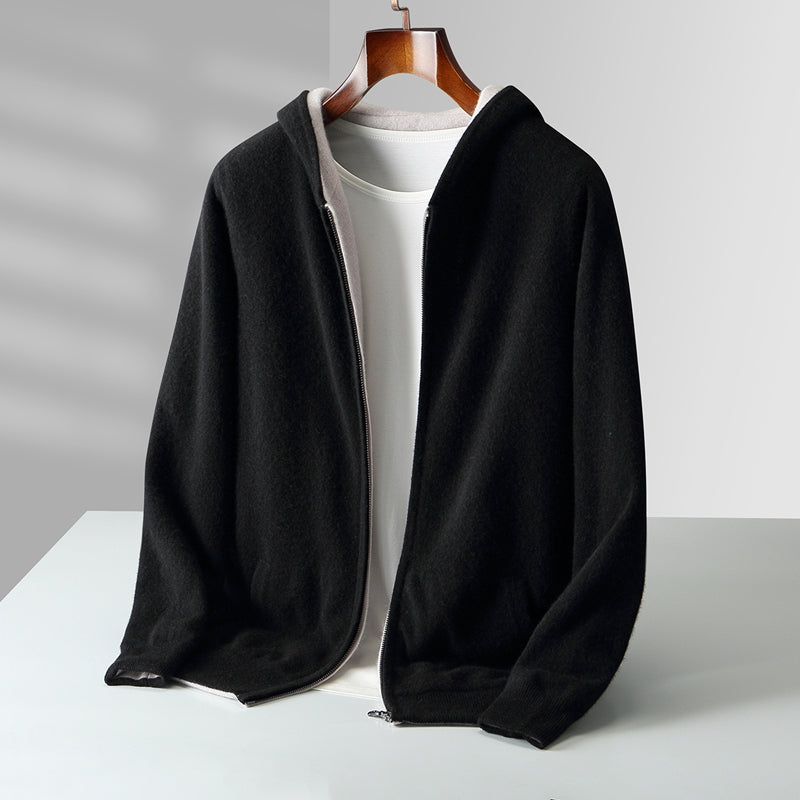Gilet homme zippé à capuche - vue 4