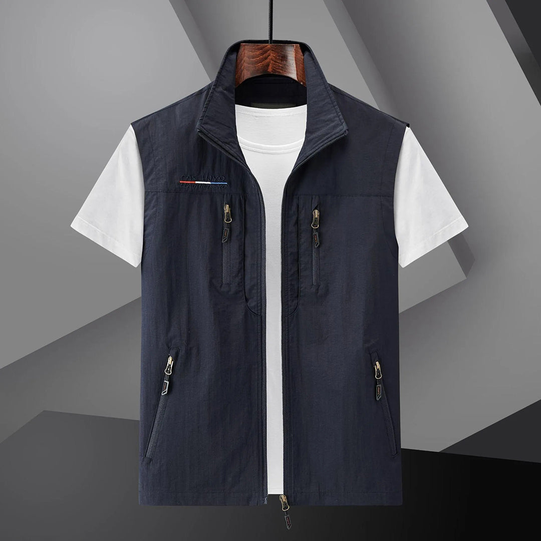 Gilet homme zippé multi-poches - vue 2