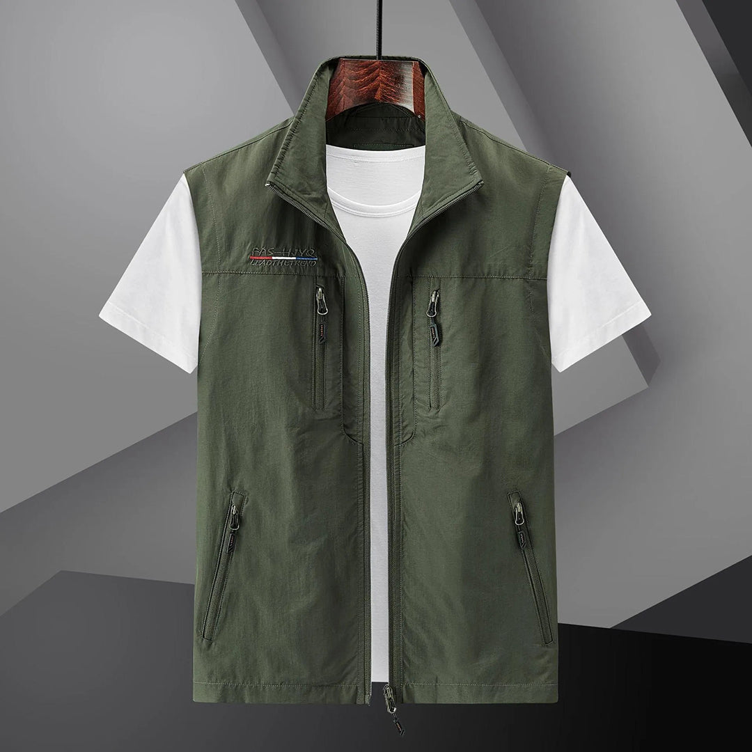 Gilet homme zippé multi-poches - vue 4