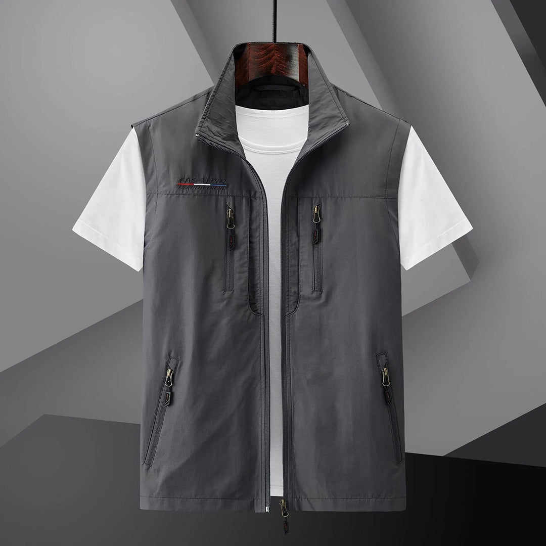 Gilet homme zippé multi-poches - vue 5