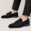 Mocassins homme à plateau frangé