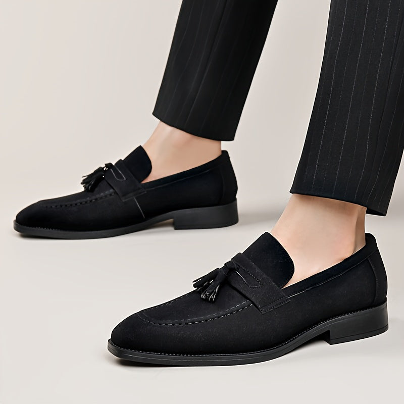 Mocassins homme à plateau frangé